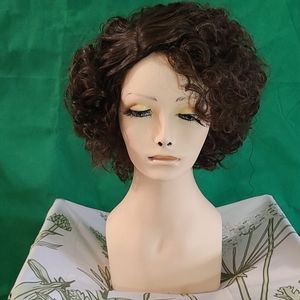 CURLY Side Part Wig Short